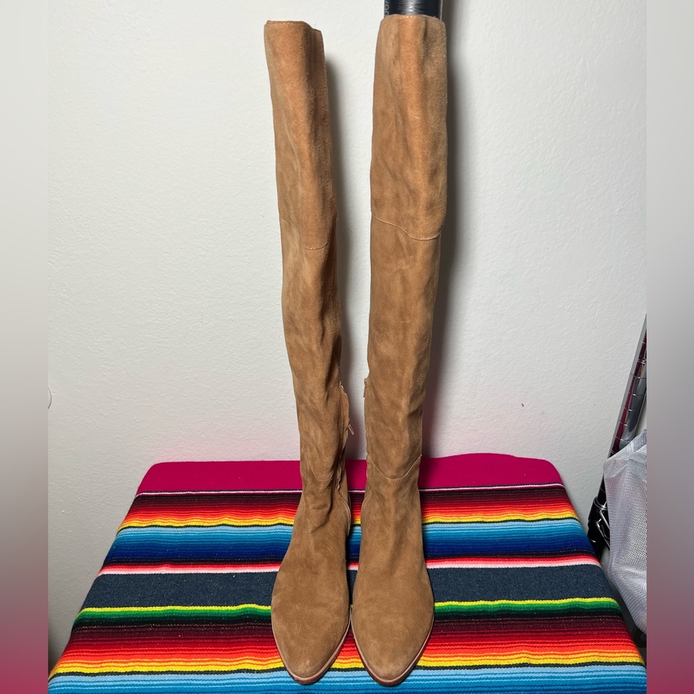 Loeffler Randall Tan Over the Knee Boots - Picture 2 of 7